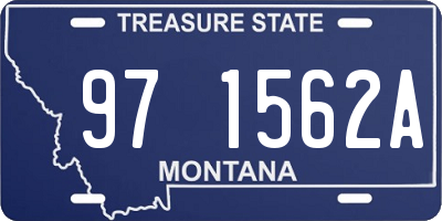 MT license plate 971562A