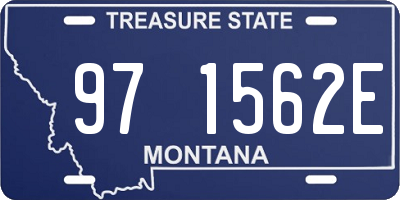 MT license plate 971562E