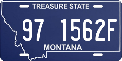 MT license plate 971562F