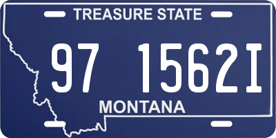 MT license plate 971562I