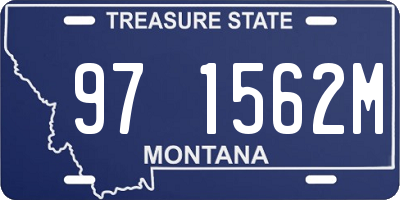 MT license plate 971562M
