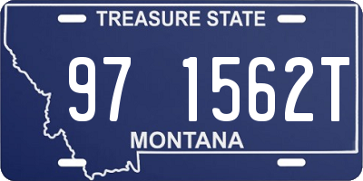 MT license plate 971562T