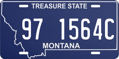 MT license plate 971564C