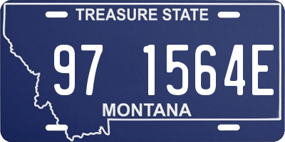 MT license plate 971564E