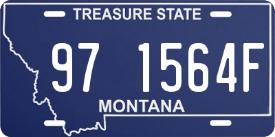 MT license plate 971564F