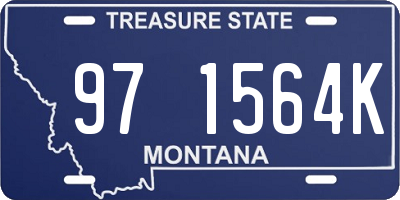 MT license plate 971564K