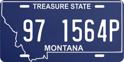 MT license plate 971564P