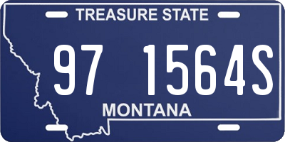 MT license plate 971564S