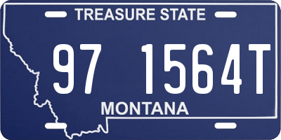 MT license plate 971564T