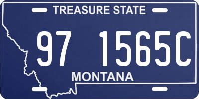 MT license plate 971565C
