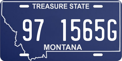 MT license plate 971565G