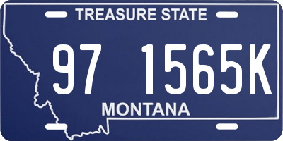 MT license plate 971565K