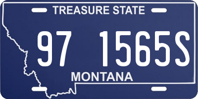 MT license plate 971565S