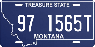 MT license plate 971565T