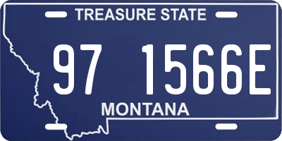 MT license plate 971566E