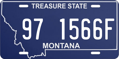MT license plate 971566F