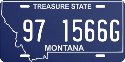 MT license plate 971566G