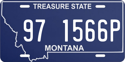 MT license plate 971566P