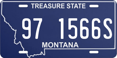 MT license plate 971566S