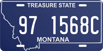 MT license plate 971568C