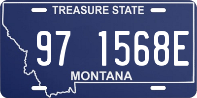 MT license plate 971568E