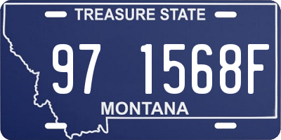 MT license plate 971568F