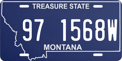 MT license plate 971568W