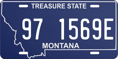 MT license plate 971569E