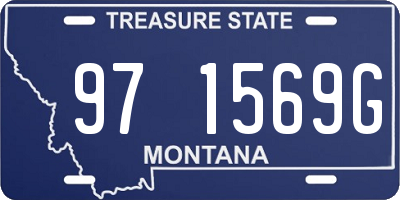 MT license plate 971569G