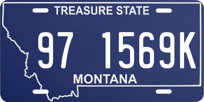 MT license plate 971569K