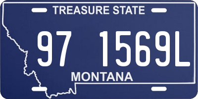MT license plate 971569L