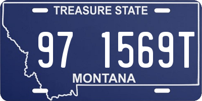 MT license plate 971569T