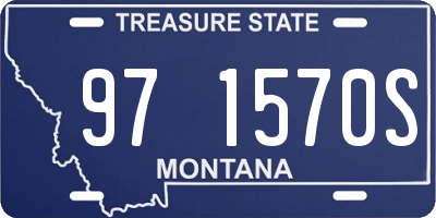 MT license plate 971570S