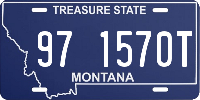 MT license plate 971570T
