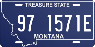 MT license plate 971571E