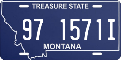 MT license plate 971571I