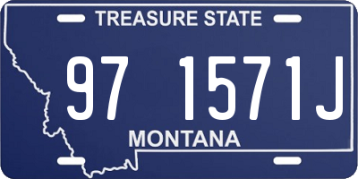 MT license plate 971571J