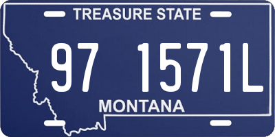 MT license plate 971571L