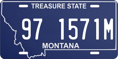MT license plate 971571M
