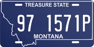 MT license plate 971571P