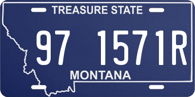 MT license plate 971571R