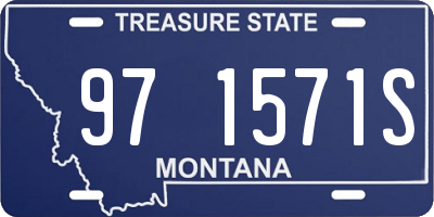 MT license plate 971571S