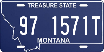 MT license plate 971571T