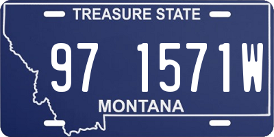 MT license plate 971571W