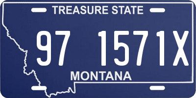 MT license plate 971571X