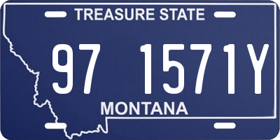 MT license plate 971571Y