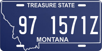 MT license plate 971571Z