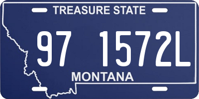 MT license plate 971572L
