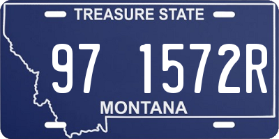 MT license plate 971572R