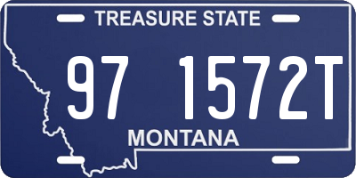 MT license plate 971572T